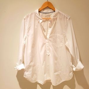 J.Crew Size 16 White Tunic Shirt